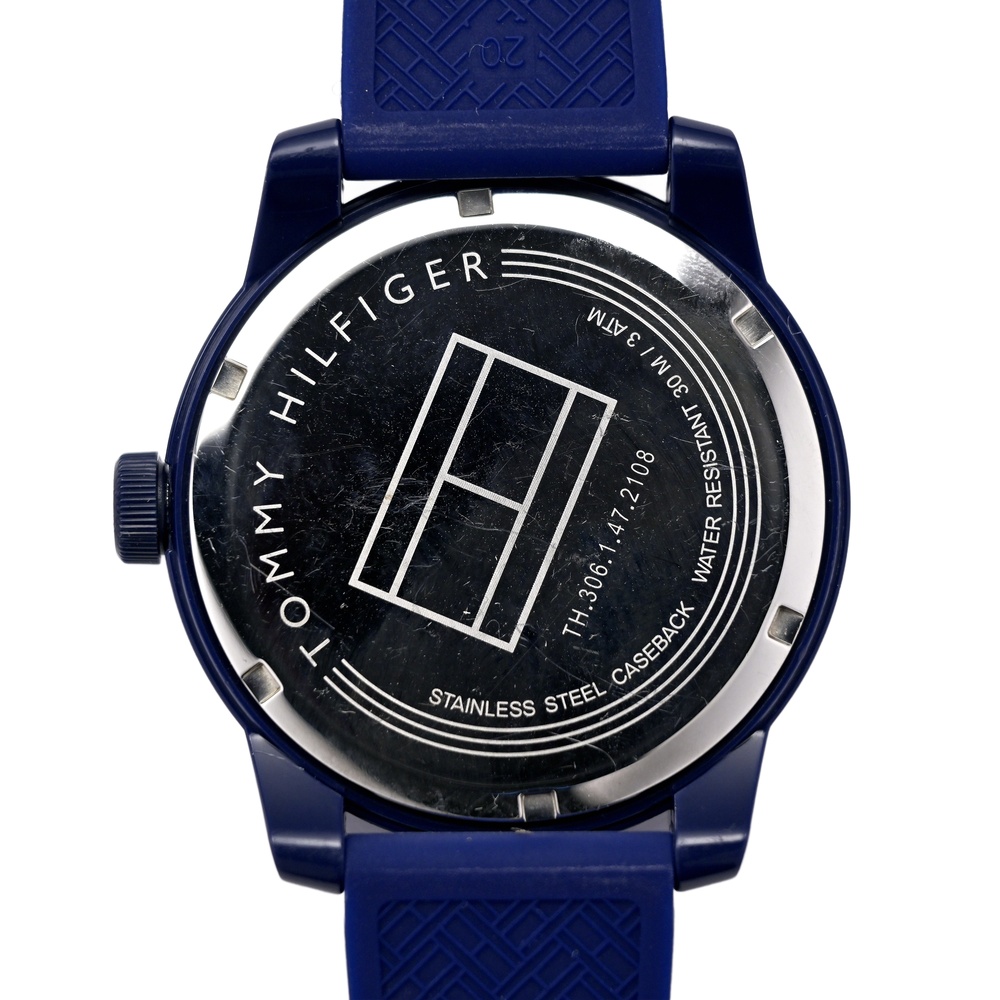 Tommy Hilfiger Men's Quartz Plastic and Rubber Casual Watch Blue 1791322 - Picture 5 of 10
